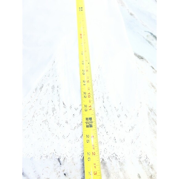 Vintage ALICE MALOOF Cream Slip Lace Under Skirt ~ Size Small Stunning Frilly - Picture 7 of 8